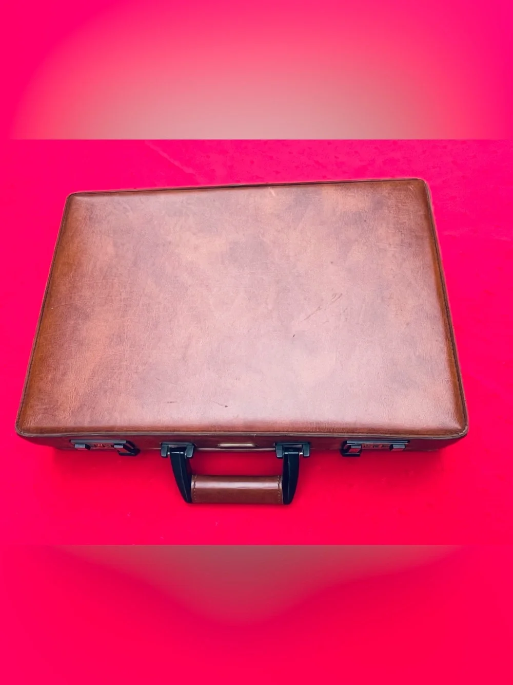 Authentic Emilio Pucci Leather Vintage Briefcase